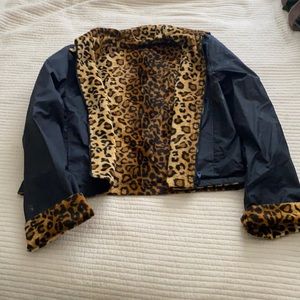 Reversible Leopard print jacket